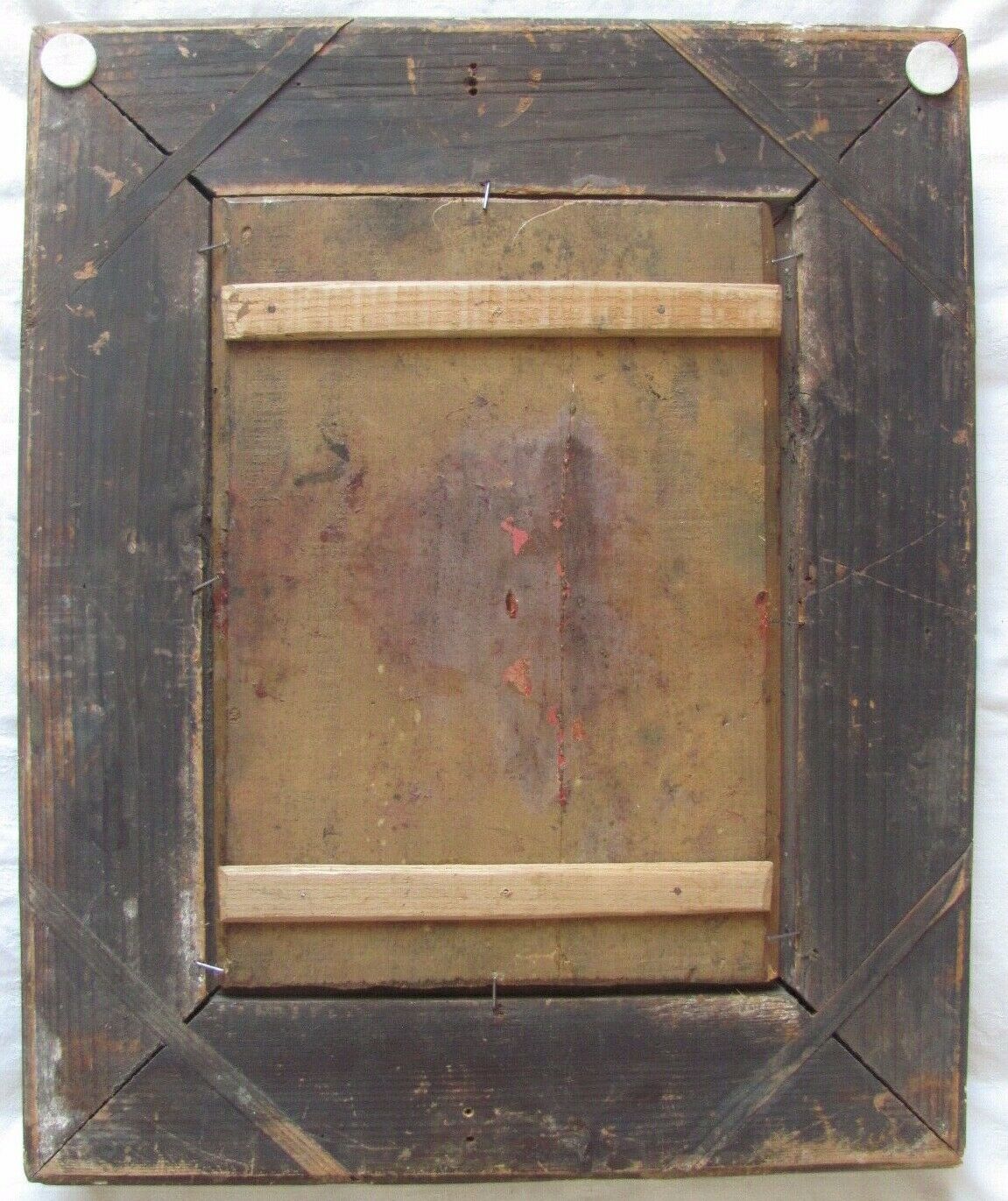 Oil on canvas - Portrait of a woman - costume and tradition - 19th century gilded wood frame