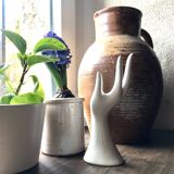 Handmade white ceramic ring sizer