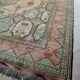 Afghan rug in pastel colors