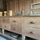 Large antique sideboard with 12 drawers