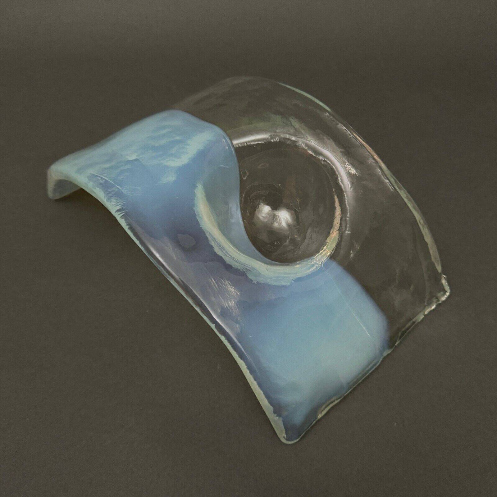 Vide-poche en verre opalescent, 1970