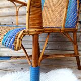 Two-color rattan chair