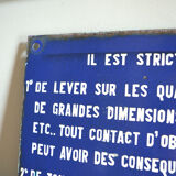 Plaque émaillée de gare