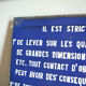 Plaque émaillée de gare