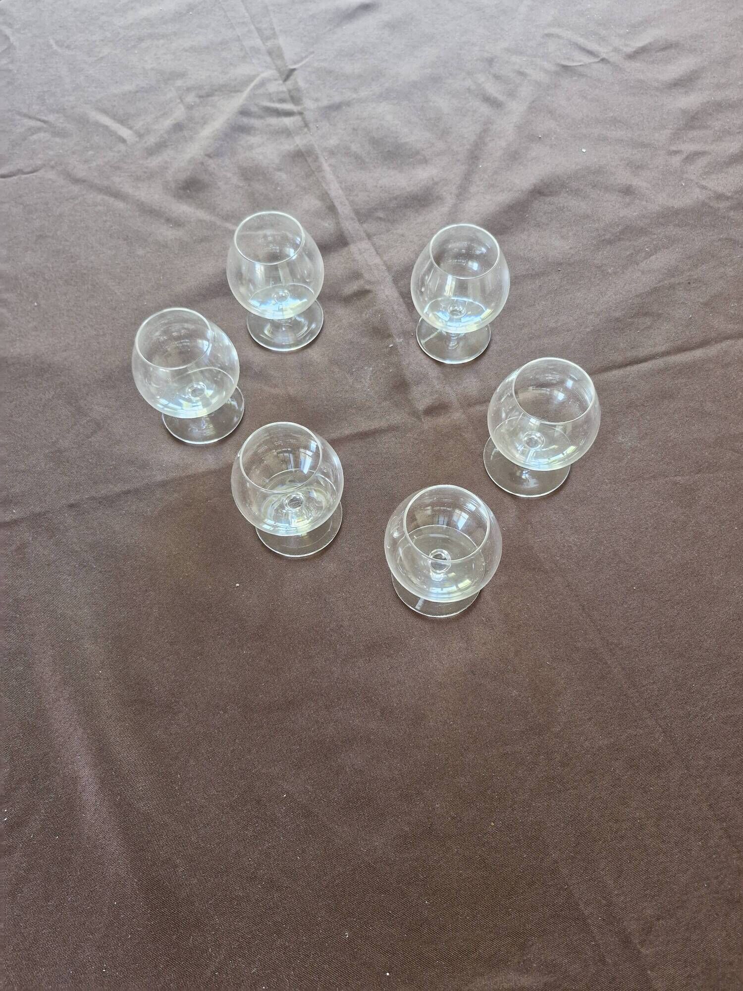 Box of 6 crystal cognac glasses from sèvres –