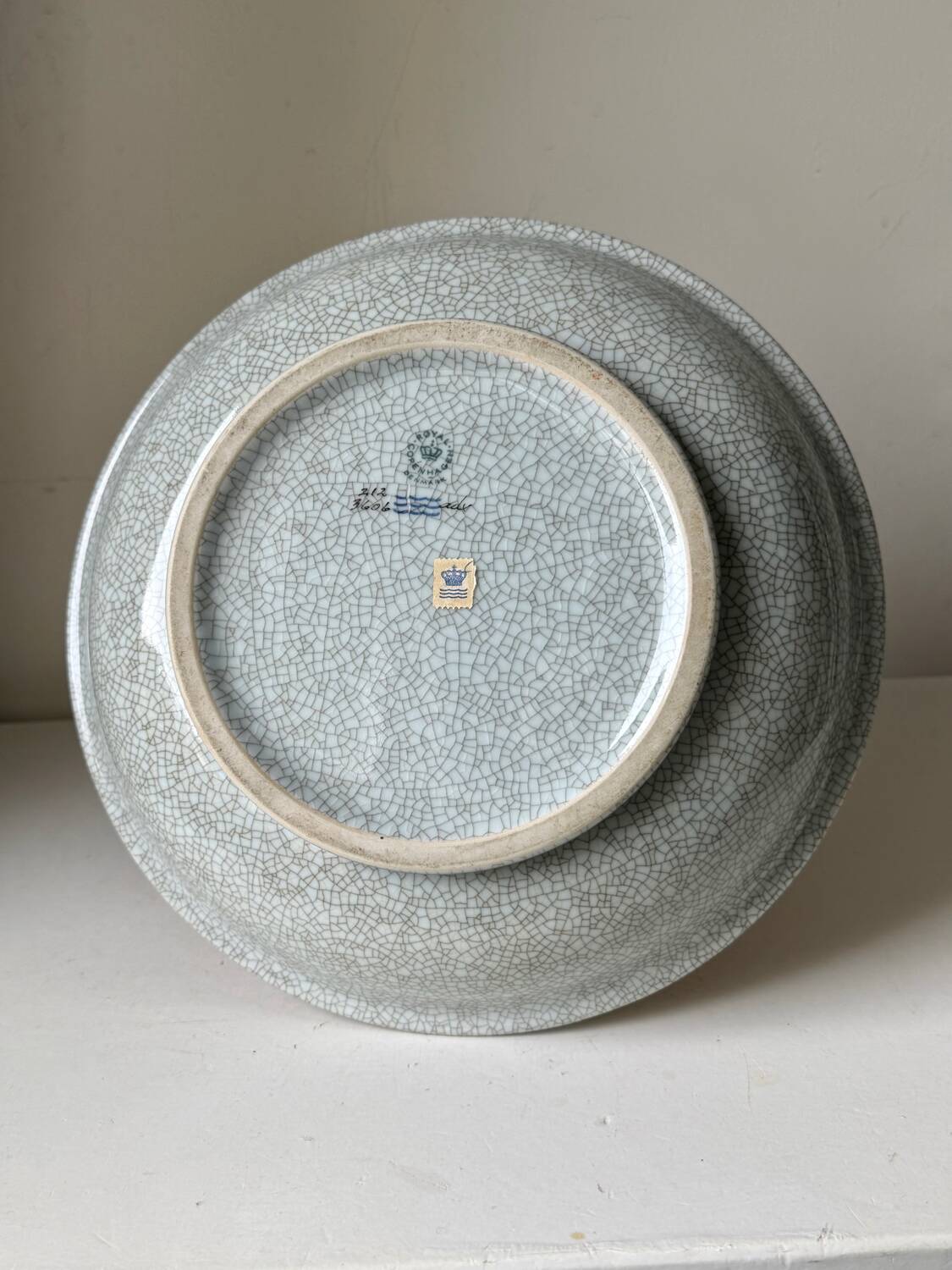 Royal Copenhagen  Porcelain crackle ware designed by Thorkild Olsen