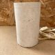 Antique vintage polished stone cylinder lamp