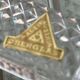 Set of 12 knife rests in a cut crystal box
