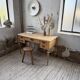 Blonde walnut desk and pine top 1900
