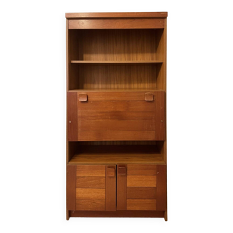 Vintage teak secretary cabinet