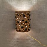 Ceramic wall light, designed by Jette Hellerøe for Axella Denmark, 1960s.