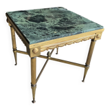 Table basse marbre vert et laiton doré style néoclassique Maison Jansen