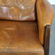 Vintage Art Deco Sheepskin High Back Armchair Set with Wood Finish