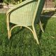 Rattan and wicker armchair