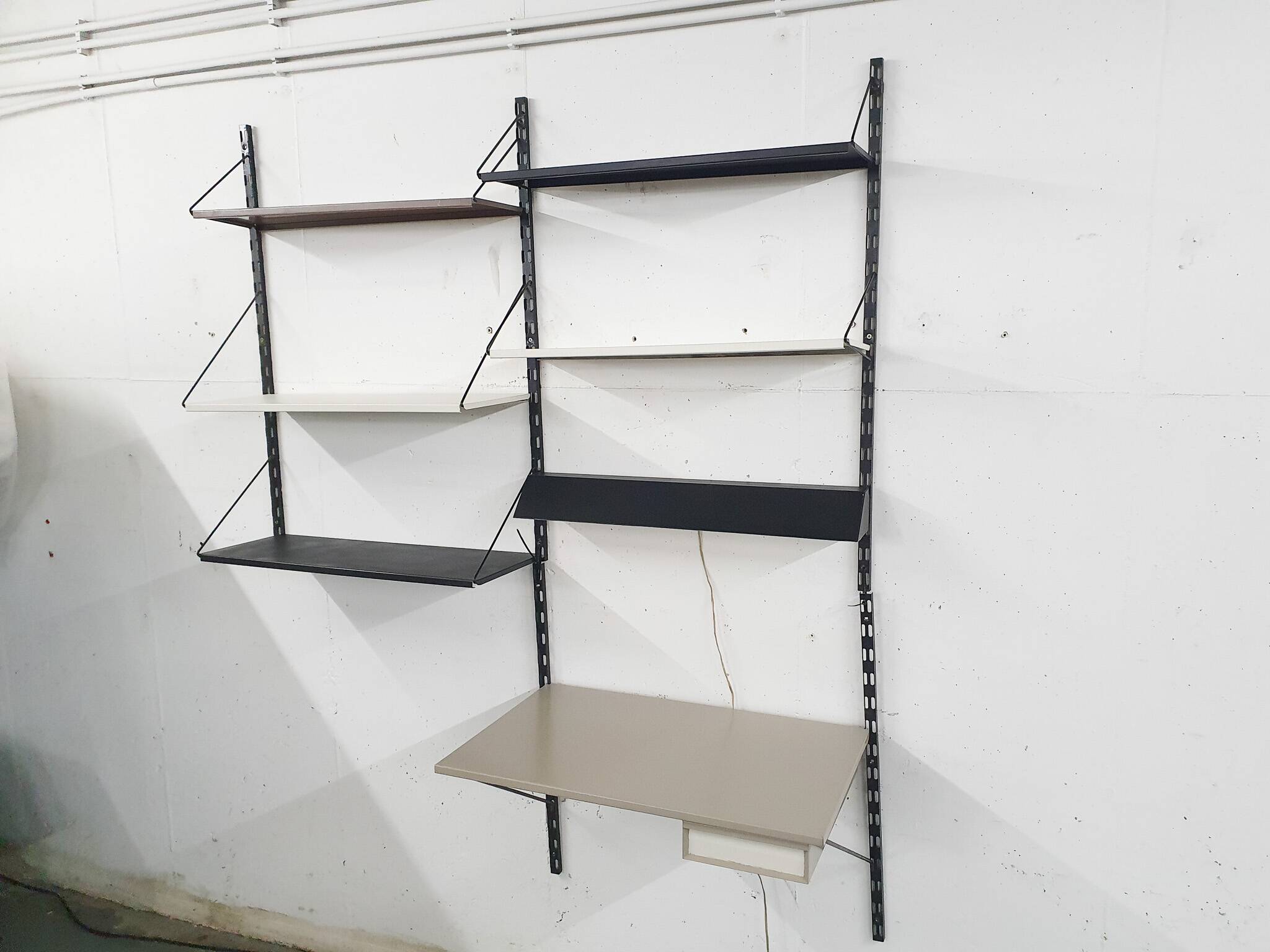 Tjerk Reijenga for Pilastro metal wall unit, The Netherlands 1950's