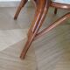 Vintage lot of 2 woven bamboo rattan armchairs - Curved wood - 1980s