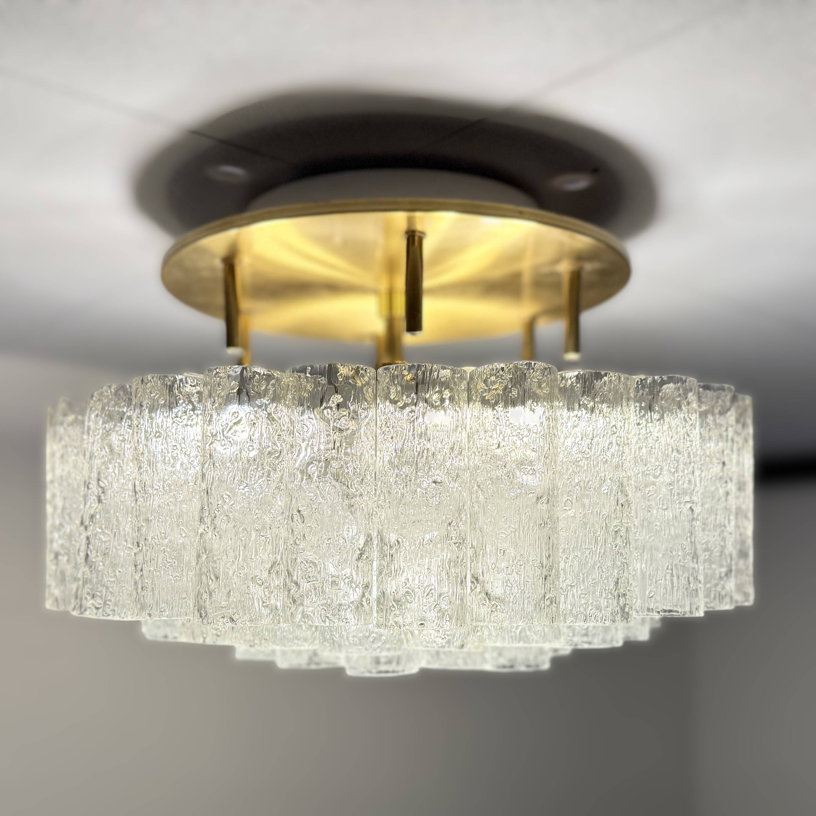 Doria Leuchten 4-Tier Murano Glass Ceiling Chandelier