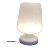 White glass mushroom lamp