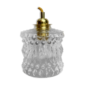 Vintage moulded glass tulip hand lamp