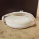 Opaline glass ashtray and pocket tray Poland 1970