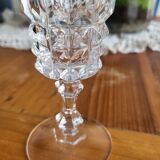 7 flûtes cristal d'arques taillé