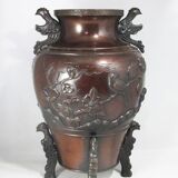 ancien vase en bronze chinois japonais japon