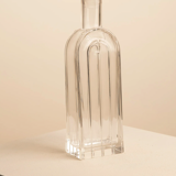 Crystal bottle vase by Laura Griziotti for Arnolfo di Cambio 70's