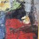 Signed painting by Idka Cohen, oil on canvas, still life with flowers, year