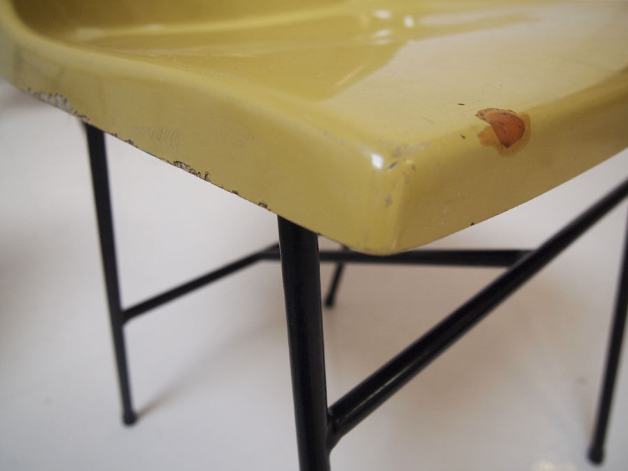 Set of six 1960's Moulded fibreglass dining chairs by Miroslav Navratil