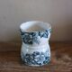 Diabolo egg cup Terre de Fer blue flowers