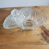 Bonbonnière en verre ciselé