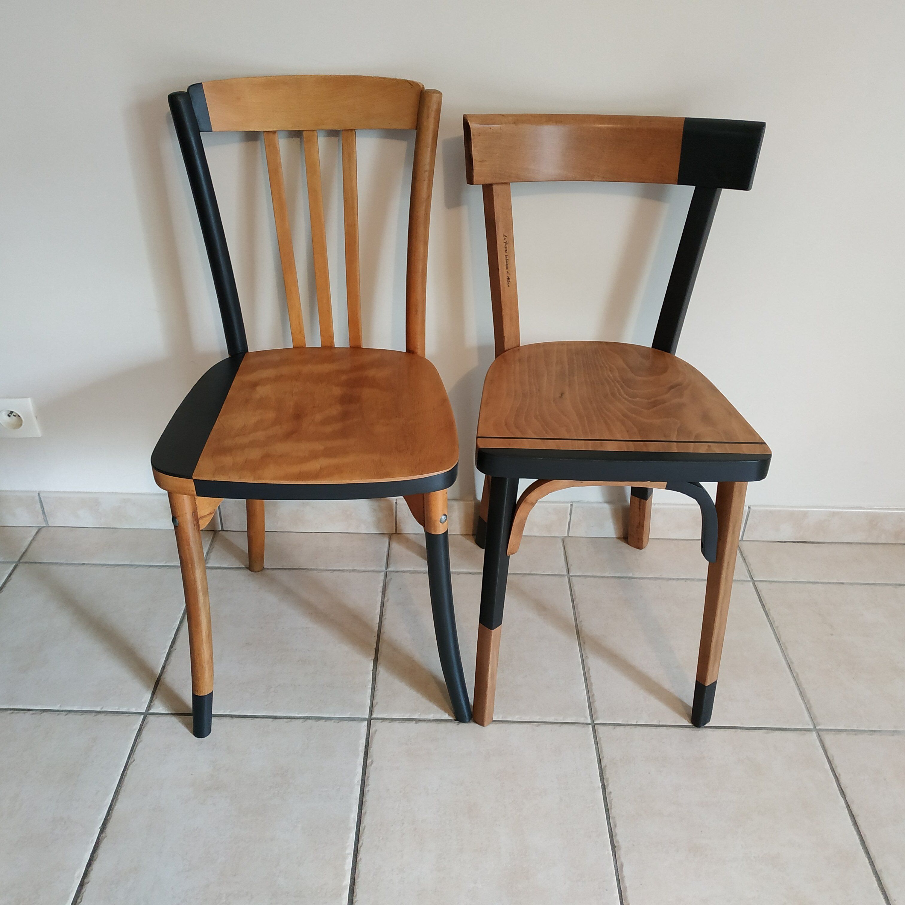 Pair of bistro chairs