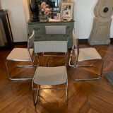 4 sled chairs design 70s, perfect condition