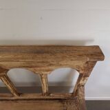 Patinated church pew