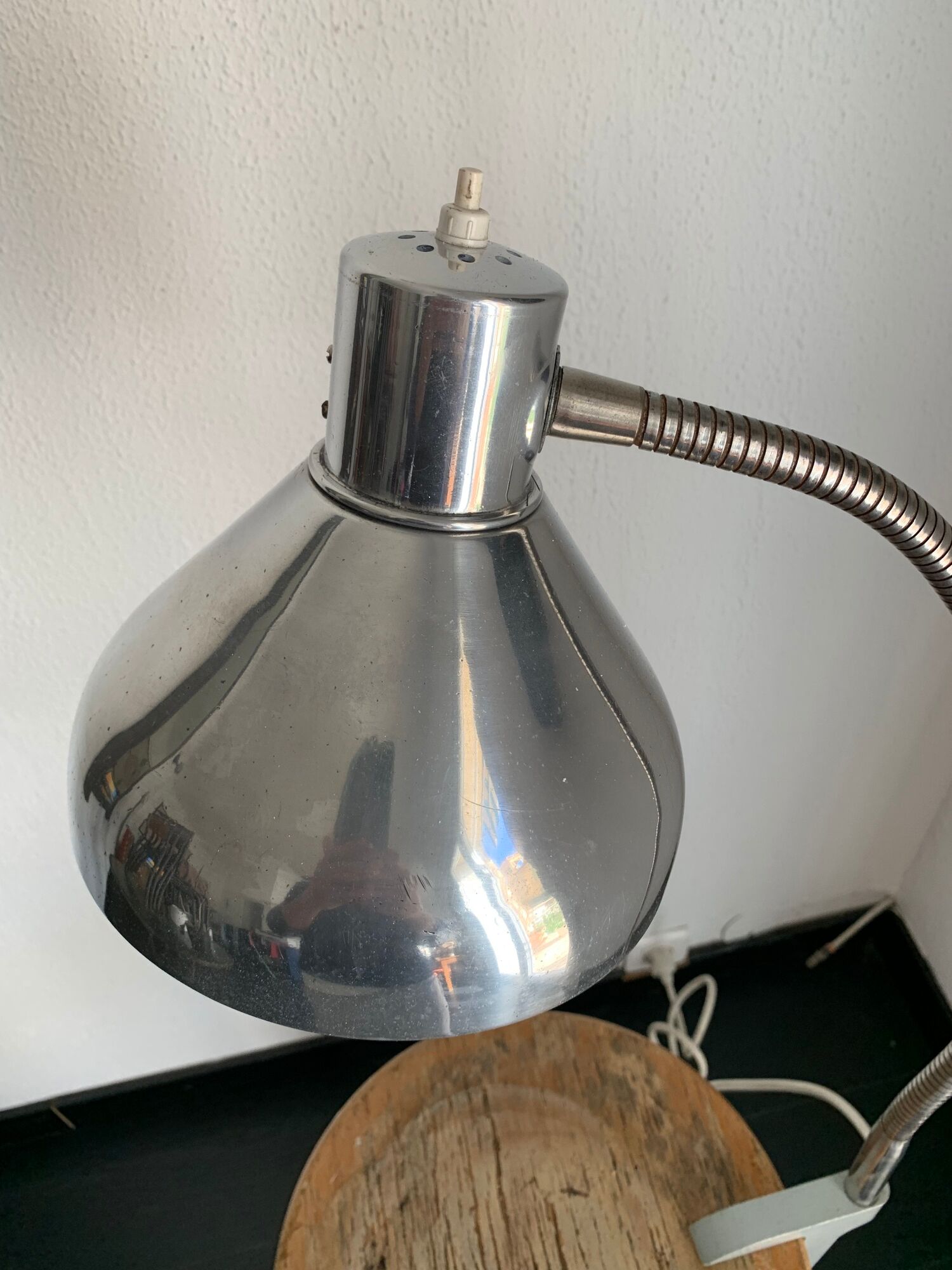 Vintage 1950s industrial factory lamp Jumo GS3 almost new - 60 cm