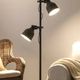 Large Floor Lamp Living Room Light Model with 3 Independent Spotlights Industrial Style