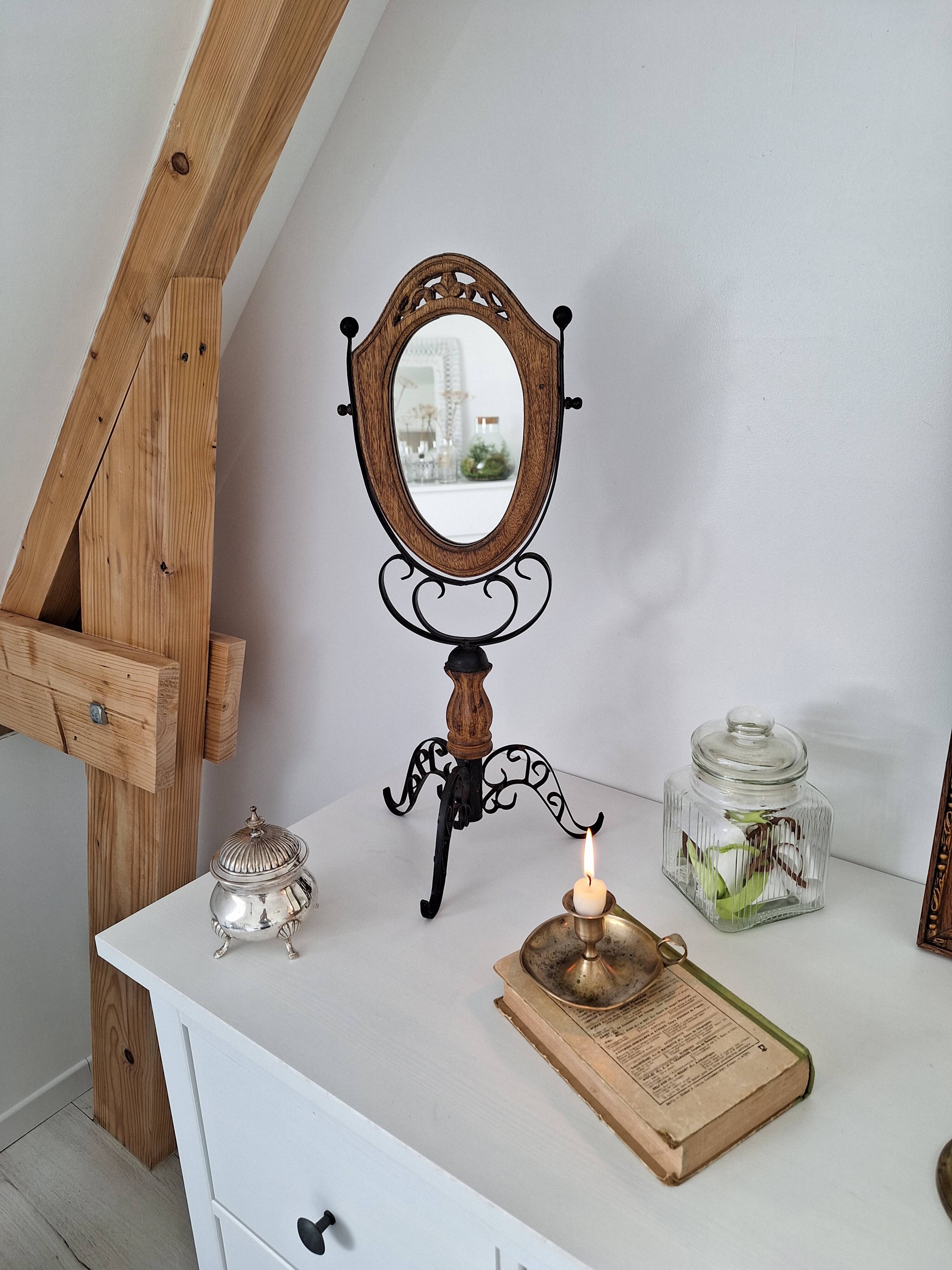 Baroque table mirror 25x56cm