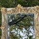Miroir Bisauté de style XIX ème guirlandes de fleurs et feuilles