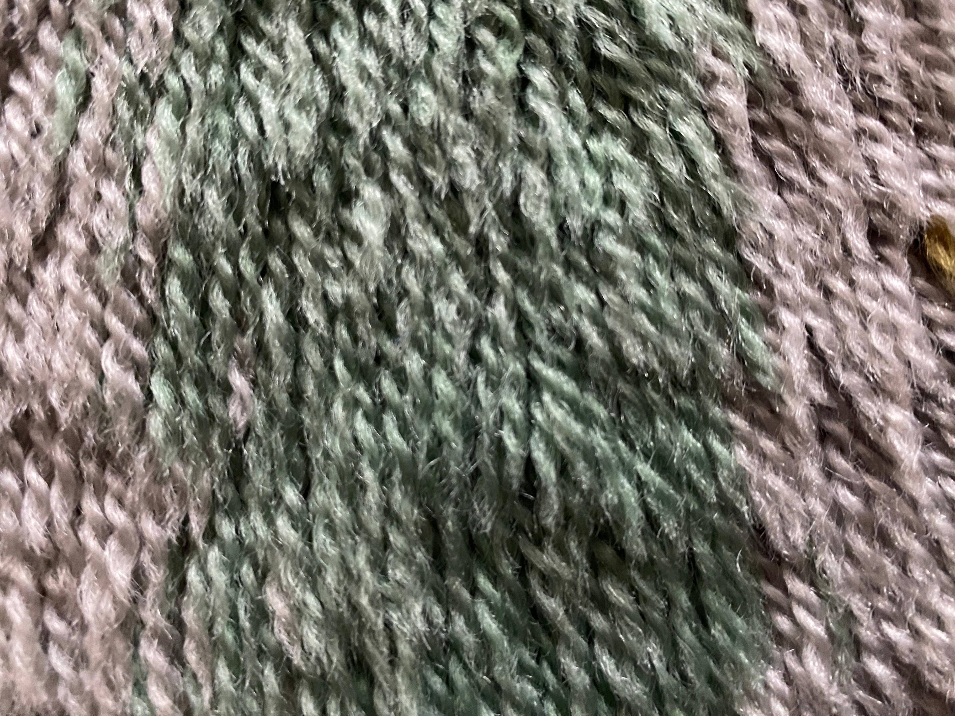 Mid-century Modern High Pile, Yellow, Aquamarine & Grey Rya Rug, Sweden, 1960s