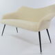 Bench 2 places shell cream