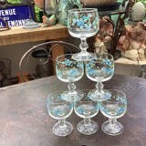 Forget-me-not stemware 1970