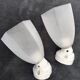 Pair of porcelain and ancient opaline sconces circa 1900/1930