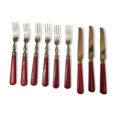 Dessert cutlery (fruit) vermeil from 1960