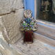 Old mirror in Talosel student Line Vautrin signed Lemanceau