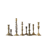 Vintage Brass Candlesticks, 1960s, Set of 8