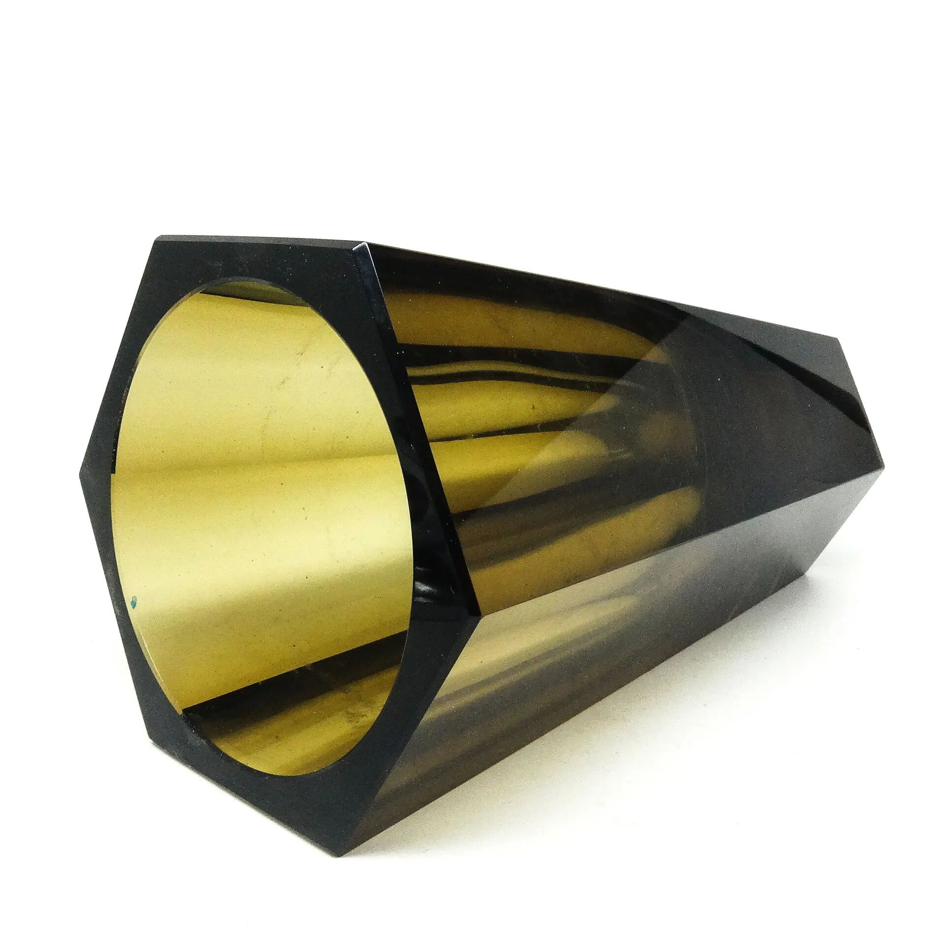 Art Deco vase, crystal, Moser, Czechoslovakia, 1930s