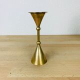 Scandinavian brass candle holder