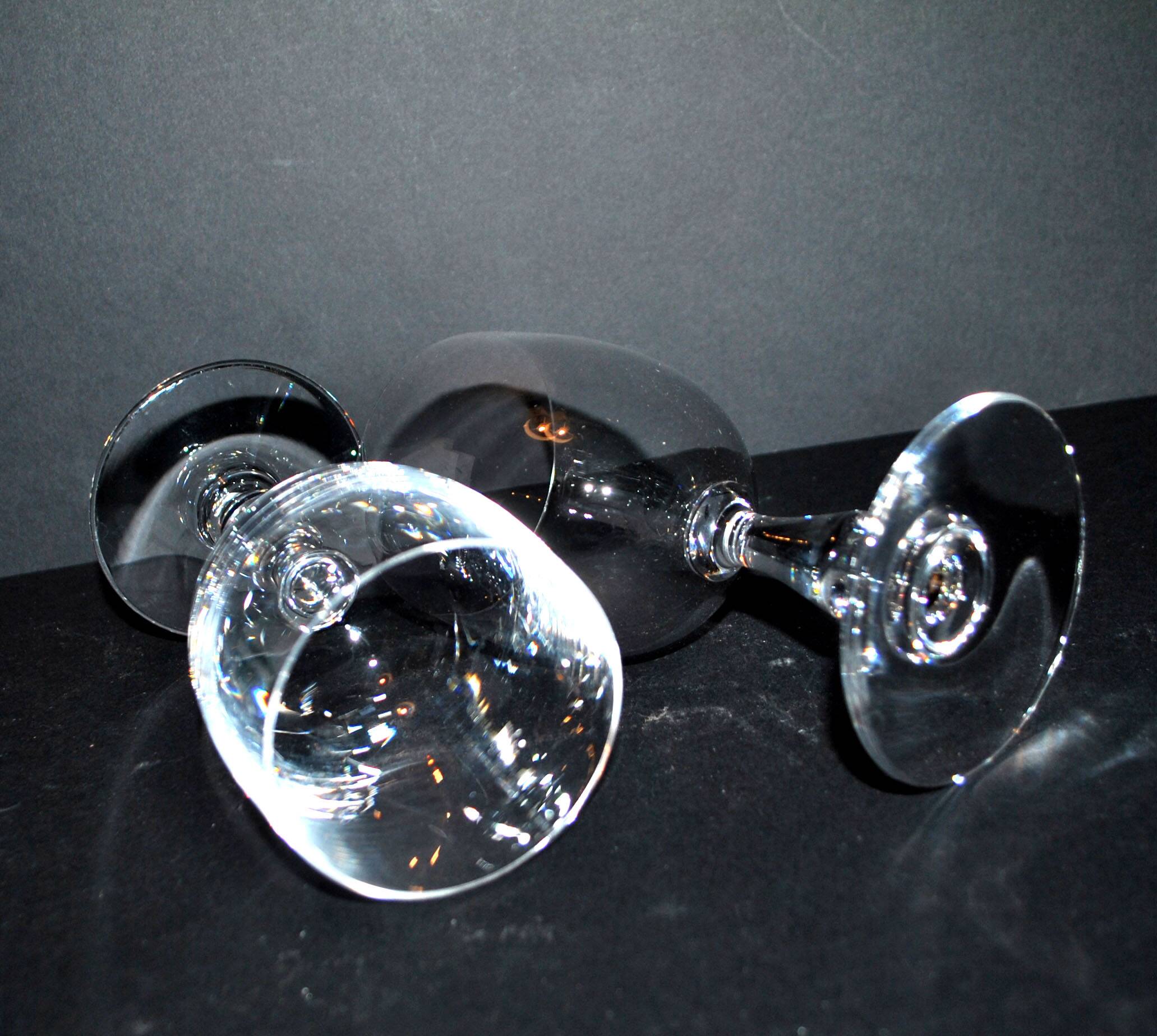 Set of 2 Uni crystal wine glasses from SAINT-LOUIS "2nd choice" H14cm