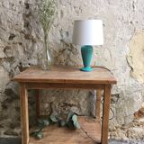 Green ceramic lamp foot