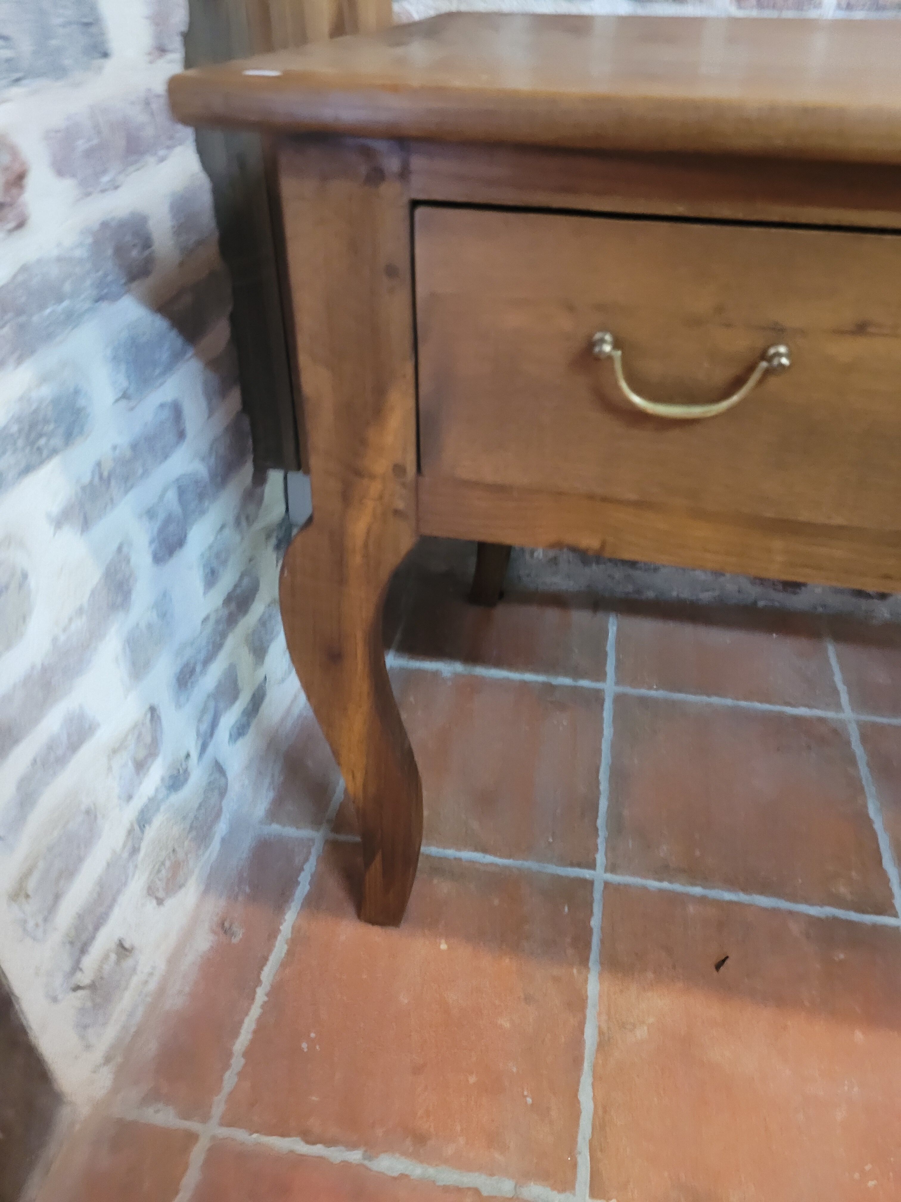 Old louis XV oak office